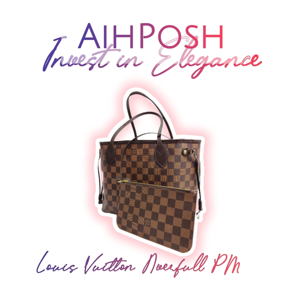 Louis Vuitton Neverfull PM in Damier Ebene